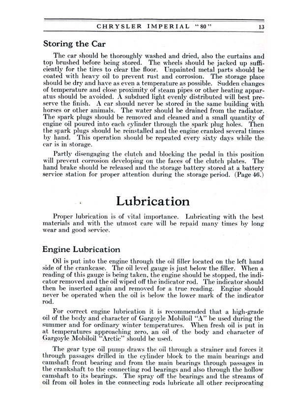1926 Chrysler Imperial 80 Operators Manual Page 67